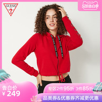 GUESS女士连帽时尚短款卫衣-Q90Q00R7XE0