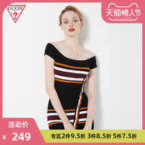 Guess women's solid color patchwork slim dress-q93k01r6o00