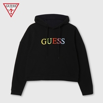 GUESS2020新款秋女士时尚字母LOGO连帽套头卫衣-Q0FQ47R2Q42-BLK