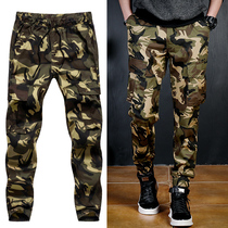 Camouflage pants mens leg military pants military fans tactical overalls loose cotton summer thin camouflage pants wear-resistant