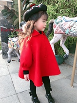 Babyq 100% all wool hand sewn children's coat coat happy New Year's Eve Lantern Sleeve
