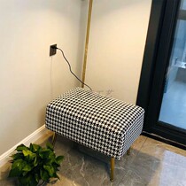 Change of shoes stool Home doorway light extravagant net red cloakroom stool in house Small size Thousand-bird-shaped strip sofa stool
