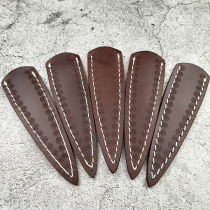 Tea knife tea sword real leather case leather pants handmade knife cover straight knife leather cover cowhide knife cover tea set accessories