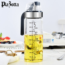German Plazotta Home Glass Oil Bottle Anti Spill Pot Home Seasonings Soy Sauce Bottle Vinegar Pot automatic opening and closing