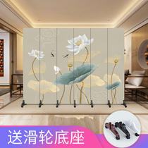 Chinese screen partition living room folding office mobile beauty salon health Hall hotel restaurant Tea House background wall