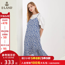 Eland2020 summer new French super fairy floral sling temperament dress goddess eeowa87q6i