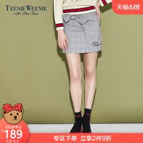 Teenie weenie bear summer women's casual Plaid suit skirt skirt skirt ttwh72390q