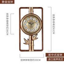 New Chinese timepiece hanging bell large number Decorative Creative Living Room Bronze Bell China Wind Villa Wall-mounted clock Table
