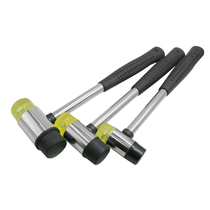 Steel pipe handle non-elastic rubber hammer detachable mounting hammer multifunctional nylon small leather hammer floor tile hammer