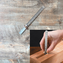 Positioning depth measuring pen holder portable ruler