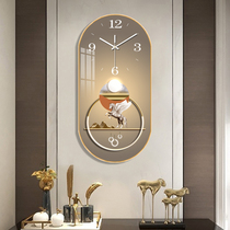 Clock wall clock living room 2022 new simple modern home restaurant porch decoration painting mute clock hanging wall