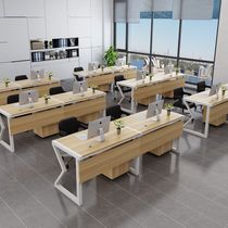Desk conjoined working position 2 people 3 people horizontal row single row single row single side by side double desk computer desk