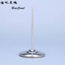 Bar Soul Stainless Steel Metal Thick Edition Single Insert Document Insert Single Menu Ticket Fork Restaurant Utensils