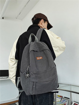 Hong Kong backpack male college student rucksack ins Japanese simple large-capacity travel bag student bag