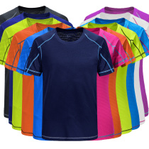 Summer thin quick-drying T-shirt mens short-sleeved round neck running fitness womens large size breathable quick-drying clothes Sports t-shirt