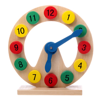Jingle wood Wooden digital building blocks clock Wooden matching toys Childrens educational toys Baby early education clock