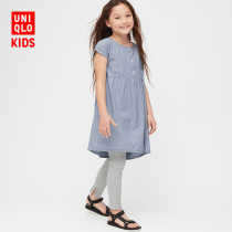 Children's / girl's dress (short sleeve) (washed product) 423703 UNIQLO
