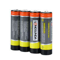 Long Shengda large capacity 3000 mAh sufficient strong light flashlight with rechargeable 3 7V lithium battery 18650
