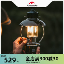Naturehike Retro Lamps Outdoor Camped Charging Lights Tent Atmosphere Lights Extremely Long Light