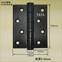 4 inch 304 stainless steel flat open drawing green bronze PVD gold black hinge TATA wood door hinge