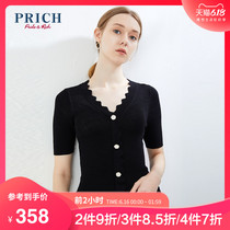 Prich2020 summer new slim elegant lady sweater T-shirt prkwa2621q
