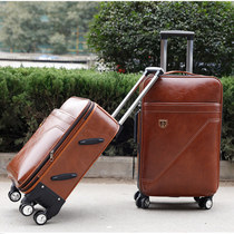 Pull Rod Box Universal Wheel 20 Inch 24 inch password box Mens hand box Business suitcase Soft suitcase Soft suitcase leather case