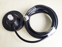 0-6G strong magnetic large suction cup black shell pure copper 50-5 wire car antenna diameter 11cm low loss