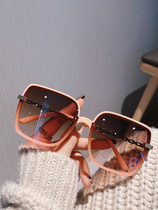 Gain Mansi sunglasses female large face with a small fashion net red blogger with the same square sunglasses male