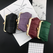 2021 New Korean version of mini buckle coin wallet student coin bag simple lady short wallet hipster