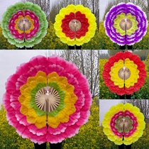 Opening dance peony flower fan big petal dance fan square dance group gymnastics activity props stage performance fan