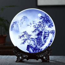 Jingdezhen ceramic hanging plate decorative plate Chinese wine cabinet office decoration ornaments gift logo customization