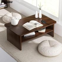 Japanese tatami table small table home bedroom floating window sitting low table Nordic window sill table balcony small coffee table