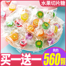 Bibizan fruit sliced sugar Mixed flavor Wedding candy Happy candy Bulk wholesale creative hard candy Net red snacks