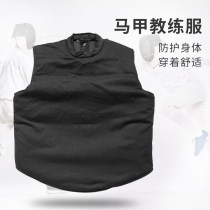 Fencing equipment black coaching uniform canvas training suit sleeveless long-sleeved vest parents sparring service coaching supplies