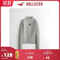 Hollister 2020 winter new products basic stand-up collar top women 307372-1
