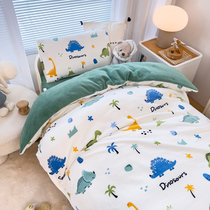 Caffet Childrens Kindergarten Quad Case 3-piece Coral Vehicle Pattern Six Pieces of Baby Nap Bedding