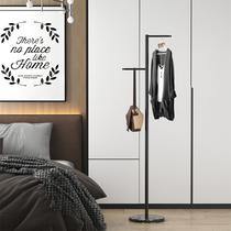 Nordic marble coat rack floor-to-ceiling household hanger bedroom modern simple hotel net red vertical hanging shelf
