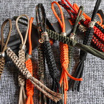 Hand-made military regulations umbrella rope knife jewelry knife pendant EDC corn knot creative pendant hanging rope key chain pendant