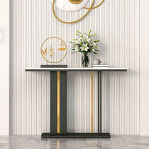 Light luxury Rock board entrance table into the house against the wall modern simple porch corridor end new Chinese style porch scene