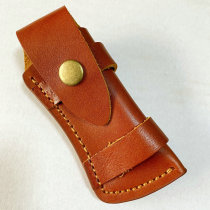 Horn shield folding knife special cowhide knife cover scabbard folding knife cover knife shell knife Swiss army knife handmade leather cover