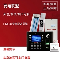 Central control ICLOCK660 access control machine English traditional docking OA dedicated WAN photo attendance access control set