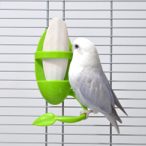 Pet bird Cuttlefish skeleton food box Tiger skin Peony Xuanfeng Fruit and vegetable foraging station stick Calcium supplement toy Bird supplies
