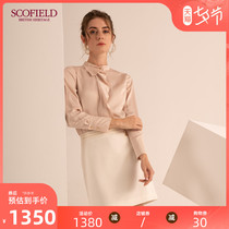 SCOFIELD Women's Fall 2020 New Ruffled Chiffon Long Sleeve Shirt SFBAA3811Q