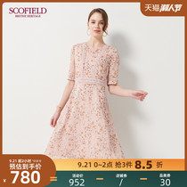 Scofield women's new floral lace slim fitting French dress sfowa6402q
