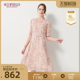 Scofield women's new floral lace slim fitting French dress sfowa6402q