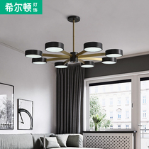 Q Hilton Nordic lighting all copper living room chandelier post modern simple style multi head bedroom light dining room lighting