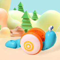 Electric rope snail toy baby toddler drag rope drag traction will climb small snail Caterpillar