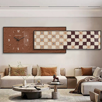 Modern minimal wind clock wall wall thermometer