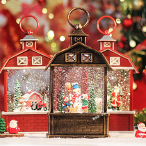 Christmas decoration scene layout music box crystal ball snow creative send girls children and girls birthday gifts