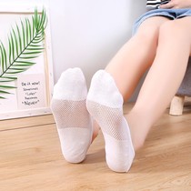 Invisible socks children thin mesh summer breathable sweat and deodorant cotton summer ultra-thin short tube socks boat Socks men